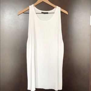 Classy white dressy tank top